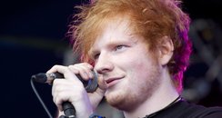 Ed Sheeran performing
