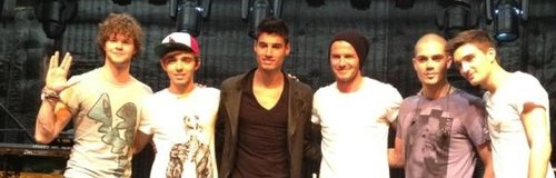 The Wanted are joined by David Beckham in LA