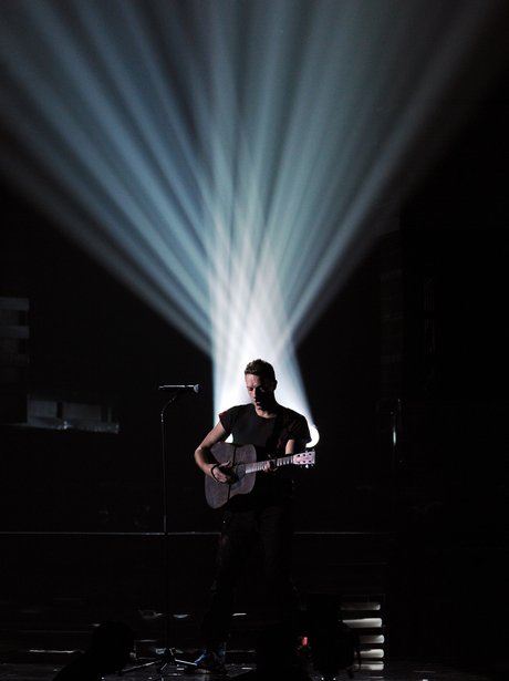 Chris Martin of Coldplay Grammys performances