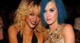 Rihanna and Katy perry hang out at grammy awards