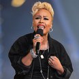Emeli Sande performs at the Olympic Closing Ceremo
