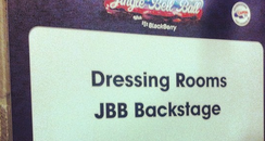 Backstage at the Jingle Bell Ball 2012