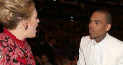 Adele and Chris Brown Grammys 2013