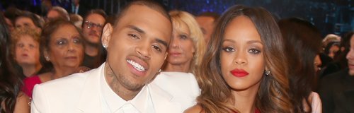 Rihanna and Chris Brown at the Grammy Awards 2013