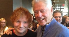 ed sheeran with bill clinton