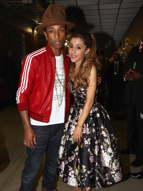 Pharrell Williams And Ariana Grande Cuddle Up At The Grammys Pictures