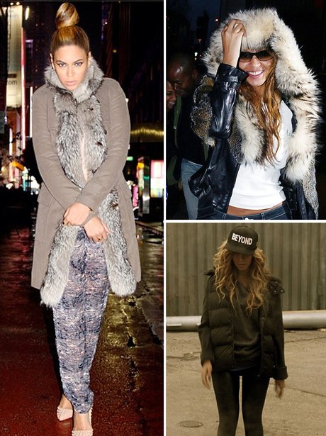 beyonce winter outfits