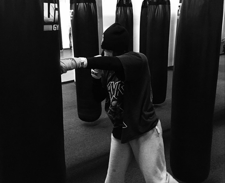 Lady Gaga boxing