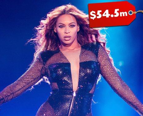 10. Beyonce - $54.5 MILLION - Champagne for EVERYONE! The 20 RICHEST