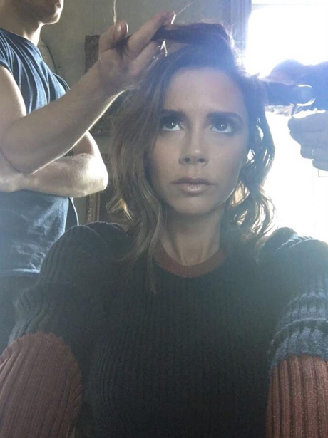 Victoria Beckham gets a haircut