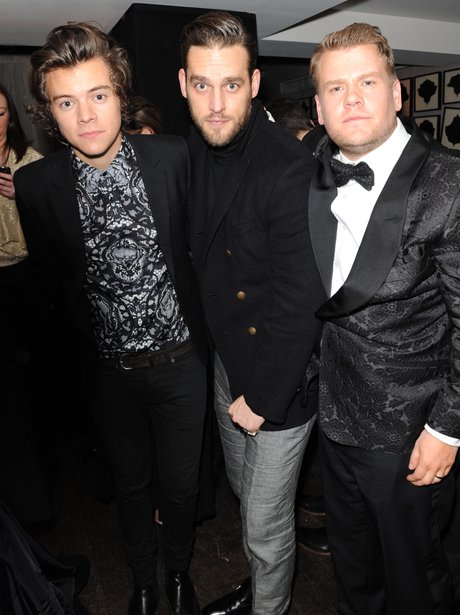 Harry Styles and James Corden enjoy some aftershow party fun after the ...