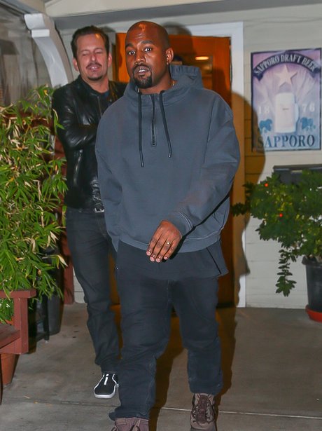 New dad Kanye West looks like he has a lot on his mind after the ...